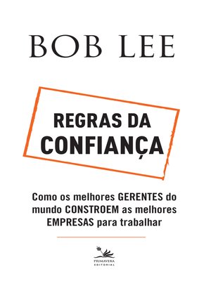cover image of Regras da confiança